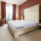 Extra Deep Fitted Bed Sheets Single, Double, King Sizes White 25cm